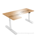 2024 New Design Office Sit Stand Height Adjustable Electric Standup Desk L Shaped For Manager